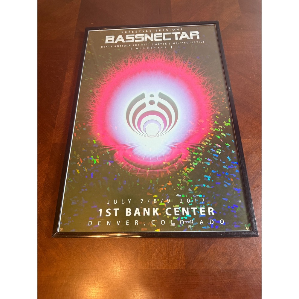 Bassnectar Freestyle Sessions 2017 Denver Holographic Foil Poster Limited 6/30